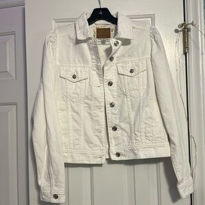 White American eagle Jean jacket size xs
